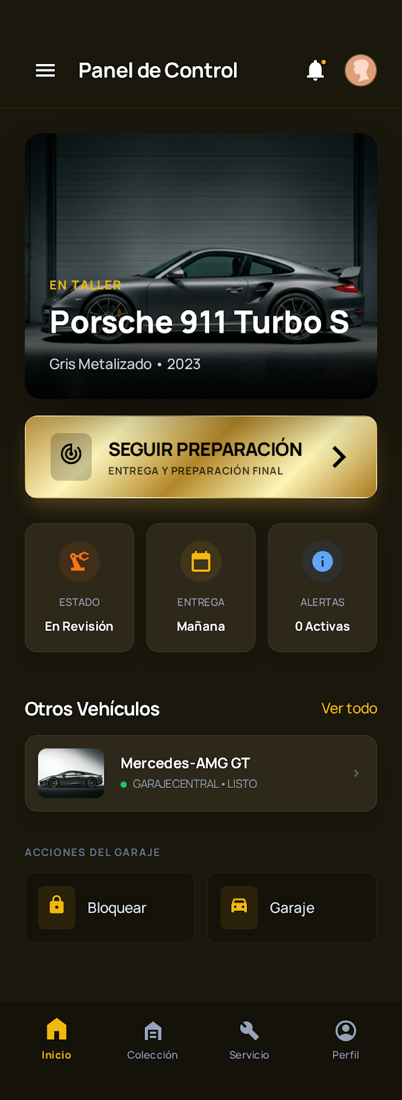 Panel de Control con Seguimiento